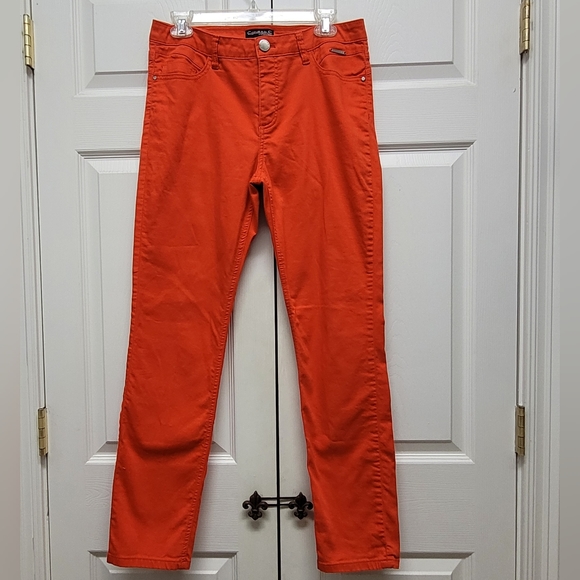 Conrad C Collection Orange Denim Jeans - Picture 2 of 10